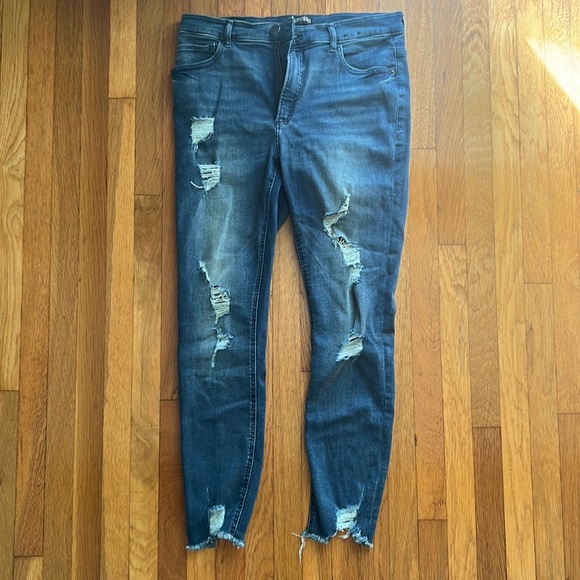 Express high rise denim ankle leggings, 12 - Picture 1 of 3